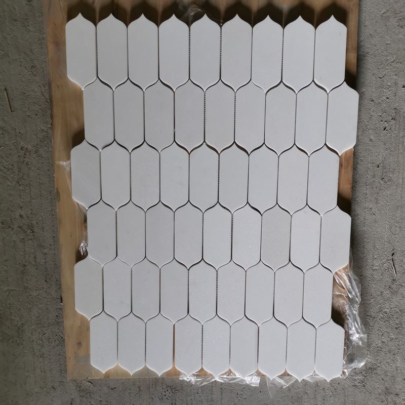 White Marble Lantern Mosaic Tiles