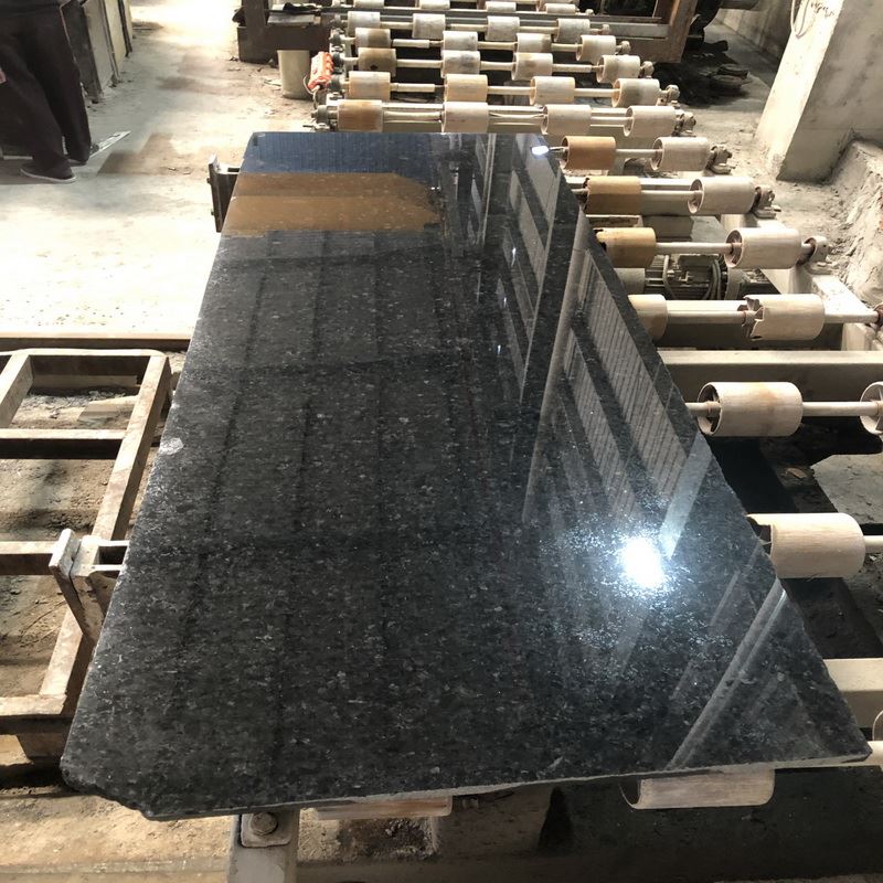 polished black granite
