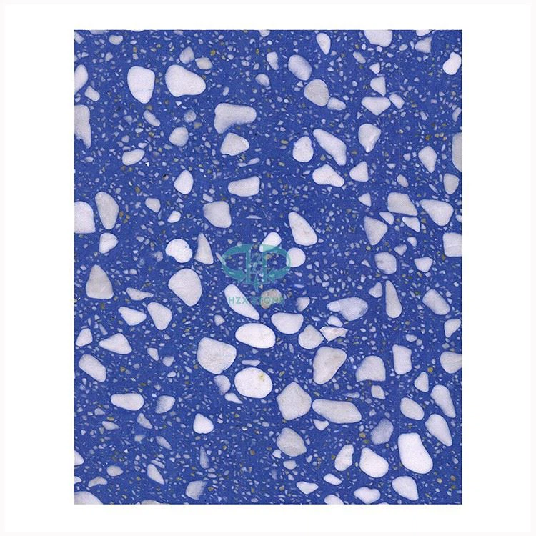 Oriental Blue Terrazzo Color