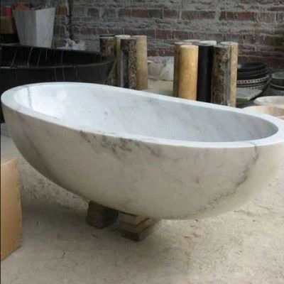 Beige Marble Bathtub