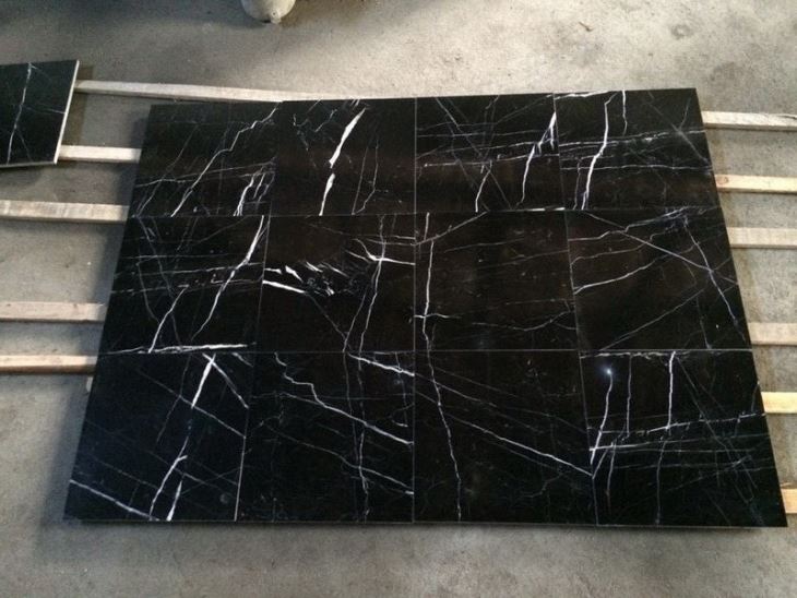Black Marquina Floor Tiles