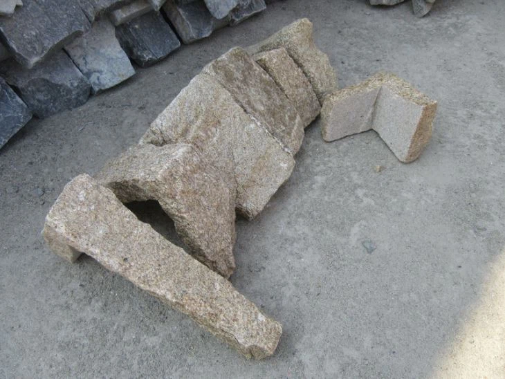 Cream Limestone wall corner