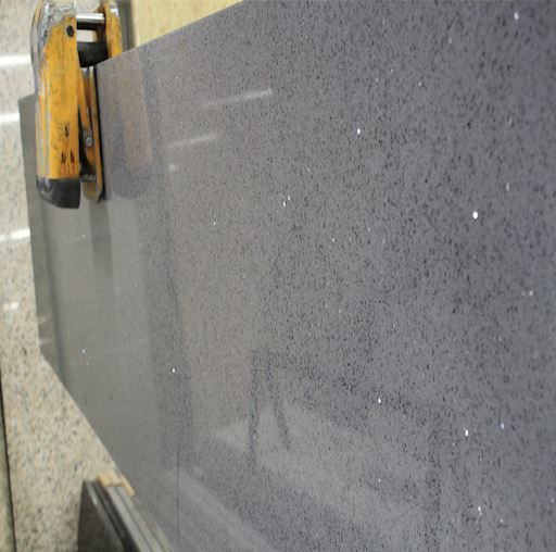 Crystal Grey Quartz Slab