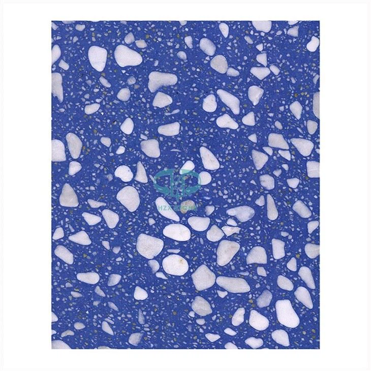 Oriental Blue Terrazzo Color