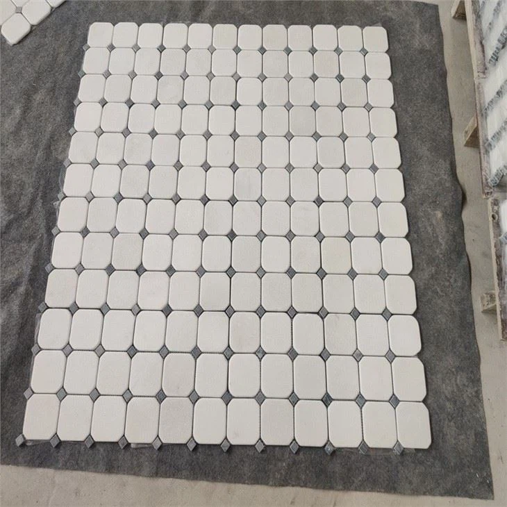 Carrara Herringbone White Marble Stone Mosaic