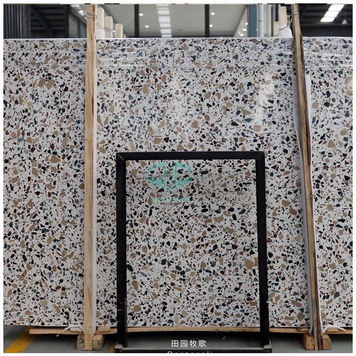 large aggregate terrazzo Slab