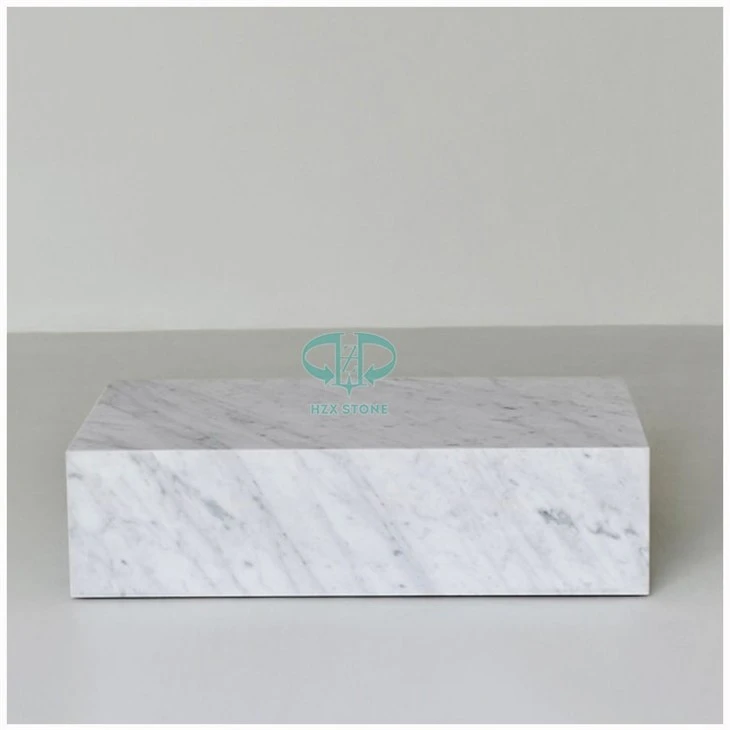Marble Block End Table