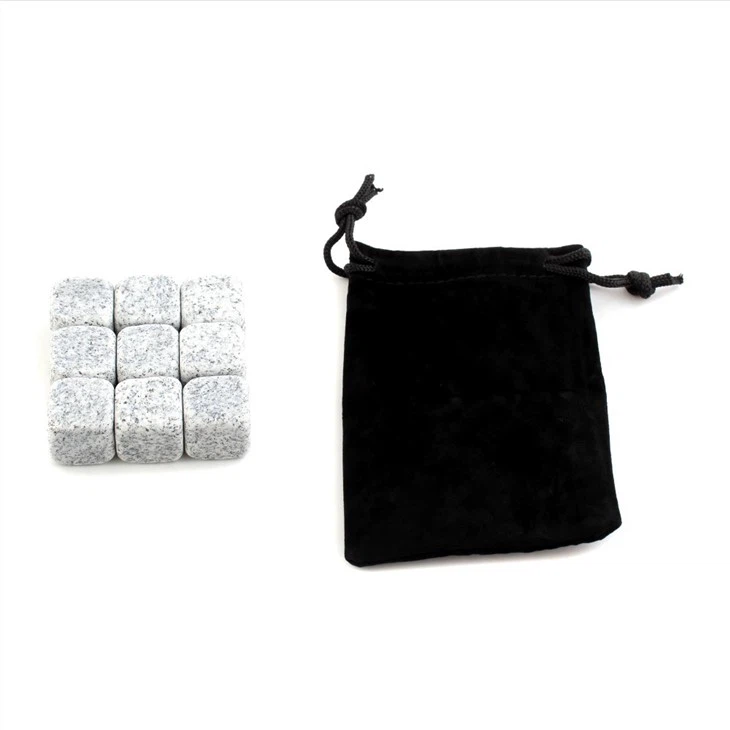 Natural Light Grey Granite Whiskey Stones