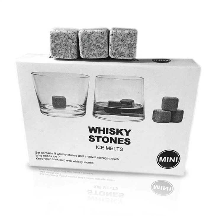 Natural Light Grey Granite Whiskey Stones