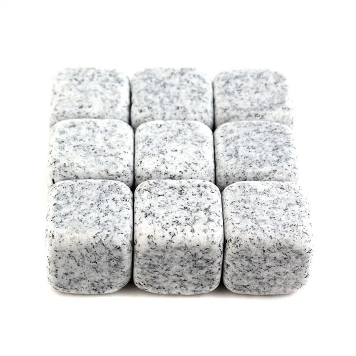 Natural Light Grey Granite Whiskey Stones