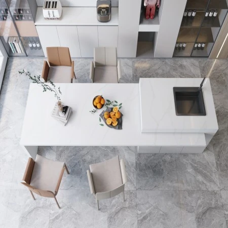 Calcatta White Quartz Stone Slab