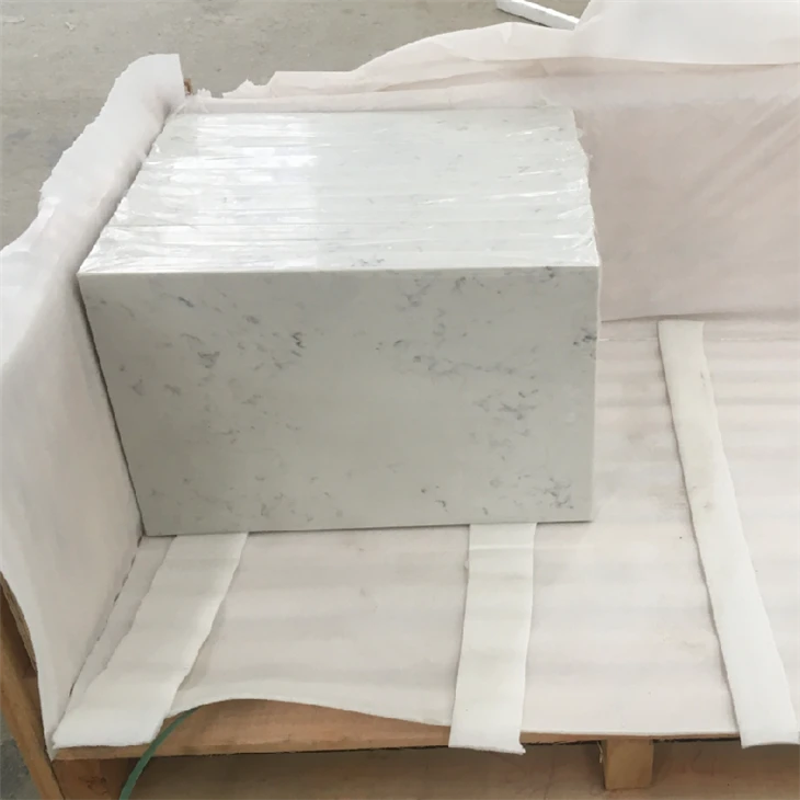 White Quartz Slab For Kitchen Countertop