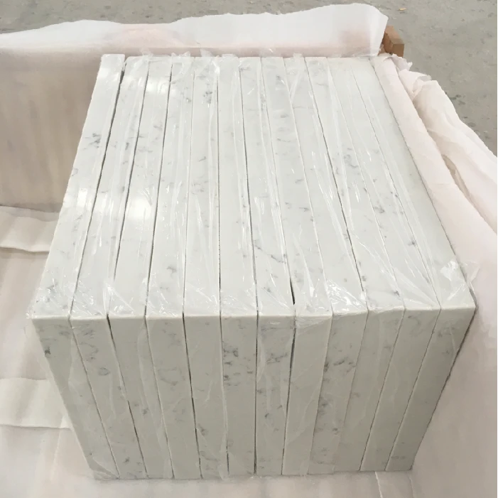 White Quartz Slab For Kitchen Countertop